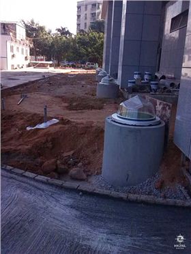 室外采光罩安装图 室外采光罩安装图