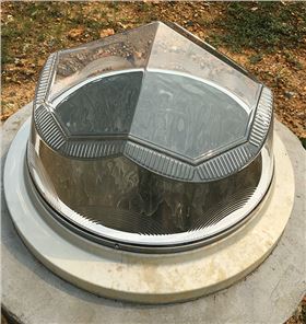 特写中的采光罩