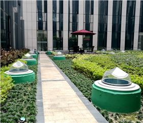 广发金融中心无电照明系统室外效果图 /