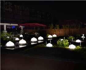 夜晚的导光管采光系统室外效果图