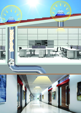 导光管采光系统原理图