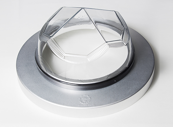 钻石形采光罩实物-无电照明系统