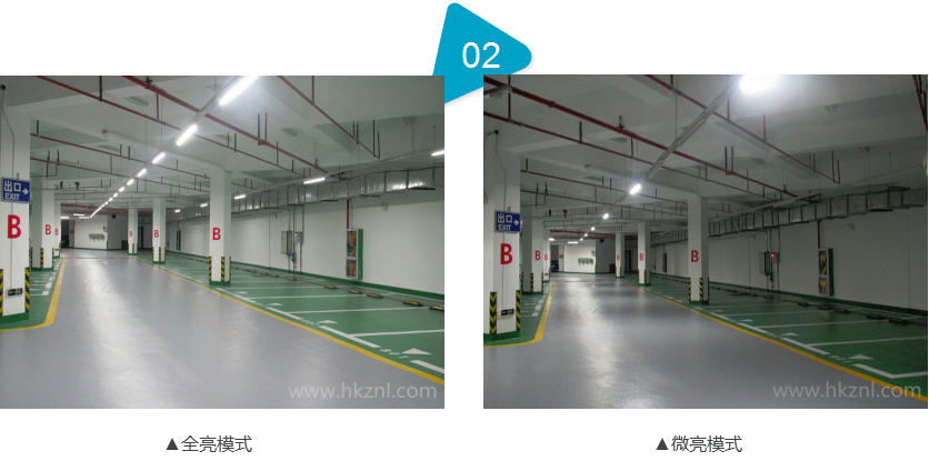 LED智能照明系统全亮与微亮效果