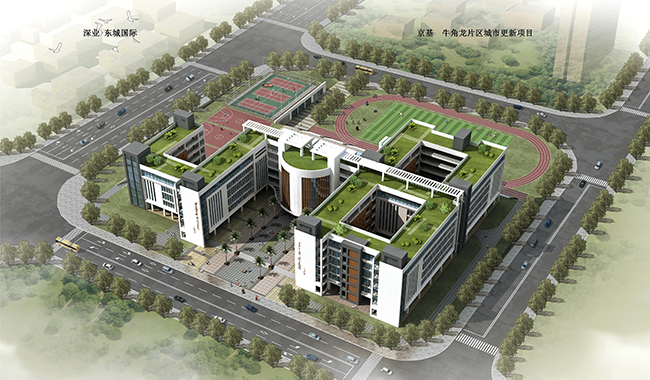 广东深圳坪山中学效果图 广东深圳坪山中学效果图