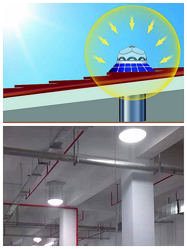 车库日光照明系统原理图